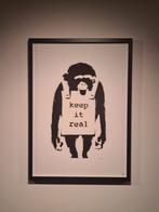 Banksy - keep it real - Litho 50x70cm kader inbegrepen, Antiek en Kunst, Ophalen