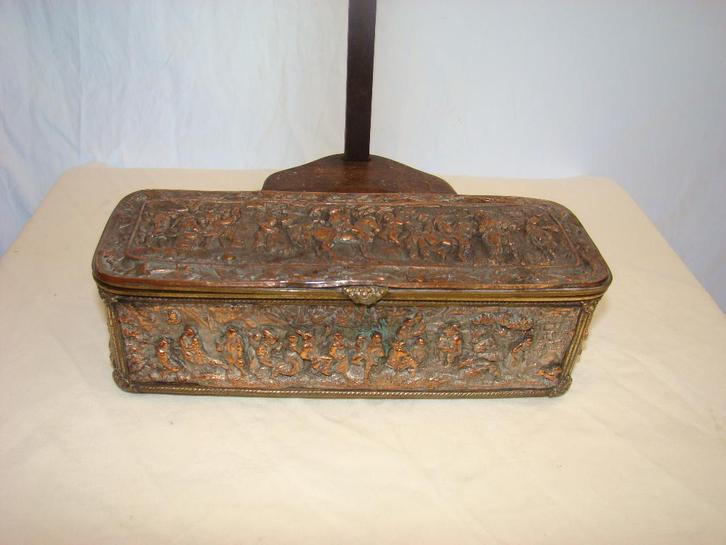 Juwelen kistje ( Antiek, Antiek en Kunst, Kunst | Beelden en Houtsnijwerken, Ophalen of Verzenden