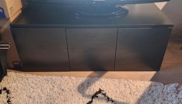 Tv meubel/kastje met 3 lades zwart