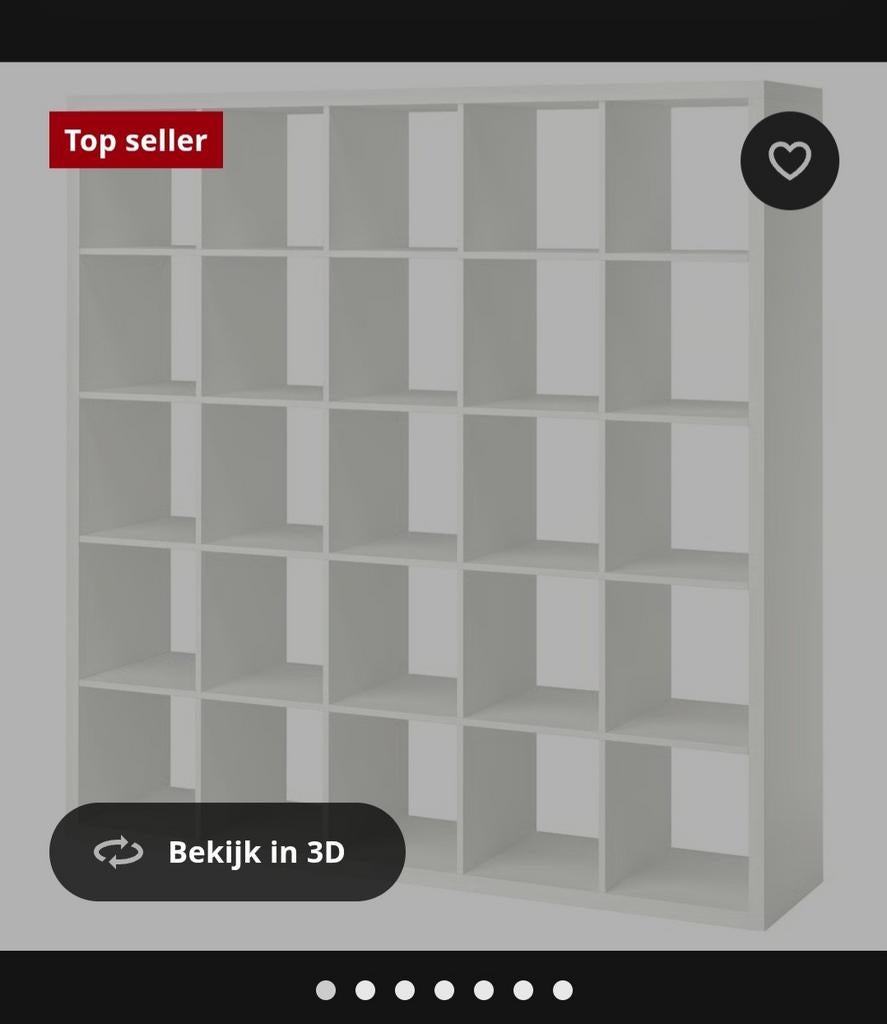 Gebruikte kallax kast - 5 bij 5, Ophalen of Verzenden, Gebruikt, 25 tot 50 cm