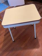 Originele jaren 50 60 Brabantiia keukentafel geel 68cm x54cm, Ophalen of Verzenden