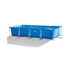 (Zwembad + Inlooptrap) INTEX Metal Frame Pool - 450 x 220 c, 400 cm of meer, Gebruikt, Rechthoekig, 80 tot 120 cm