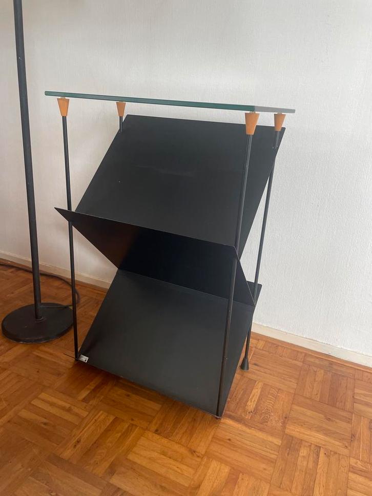 Lourens Fisher Multitable Bijzettafel / Folderstandaard, Huis en Inrichting, Kasten | Stellingkasten, Zo goed als nieuw, Ophalen of Verzenden