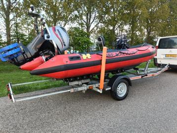 Speedboot zodiac humber motorboot met trailer rubberboot beschikbaar voor biedingen