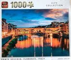 Puzzel Ponte Vecchio Italië 1000 stukjes, Gebruikt, Ophalen of Verzenden, Legpuzzel