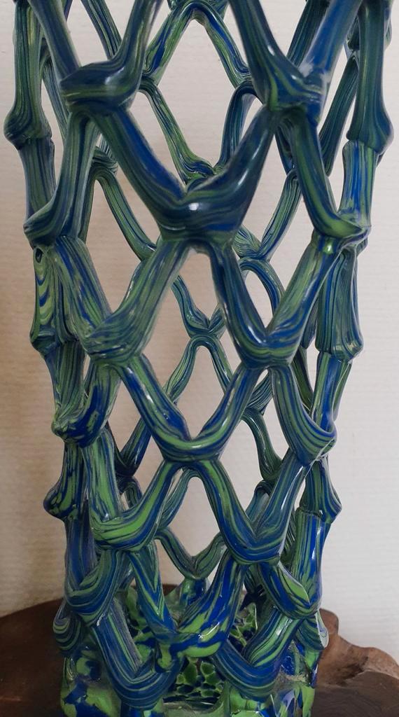 Glasobject erg groot door kunstenaar uniek hoogte 37 cm, Antiek en Kunst, Kunst | Designobjecten, Ophalen of Verzenden