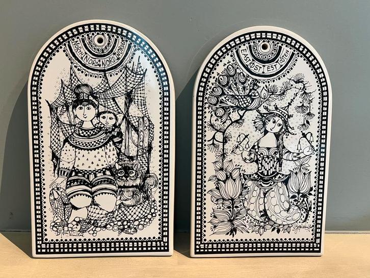 Speciale Uitgave Bjorn Wiinblad Wandbord Windrichting 1979, Antiek en Kunst, Antiek | Wandborden en Tegels, Ophalen of Verzenden