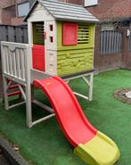 Smoby speelhuisje met glijbaan en deurbel, Ophalen, Gebruikt, Plastic