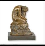 Bronzen beeld rustende vrouw ., Antiek en Kunst, Antiek | Koper en Brons, Ophalen of Verzenden