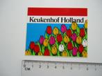 sticker Keukenhof Holland bloemen park flowerpower tulp art, Overige typen, Zo goed als nieuw, Verzenden