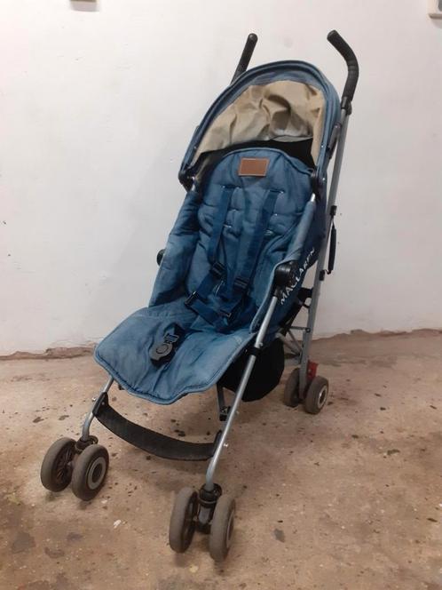 Maclaren Quest denim/jeans, Kinderen en Baby's, Buggy's, Gebruikt, Maclaren, Regenhoes, Verstelbare rugleuning, Zonnekap, Ophalen