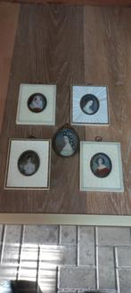 MINIATUUR SCHILDERIJTJES ANTIEK, Antiek en Kunst, Ophalen of Verzenden