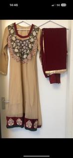 Pakistaanse jurk, Kleding | Dames, Maat 38/40 (M), Overige typen, Verzenden, Beige