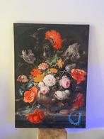 Canvas schilderij bloemen, Antiek en Kunst, Ophalen