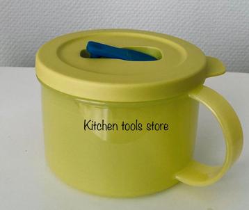 Tupperware Crytalwave Magnetron bakje 460ml Soepkom voorraad beschikbaar voor biedingen