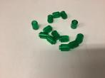 Lego steen 1x1 rond transparant groen (7), Gebruikt, Ophalen of Verzenden, Lego, Losse stenen