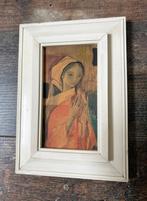 Vintage Klein Lijstje Vrouw 18 cm, Antiek en Kunst, Curiosa en Brocante, Ophalen of Verzenden