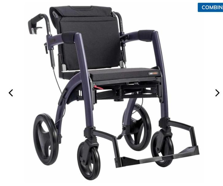 Rollz Motion 2.1 - Rolstoel en Rollator in één, Diversen, Rolstoelen, Zo goed als nieuw, Duwrolstoel, Inklapbaar, Ophalen