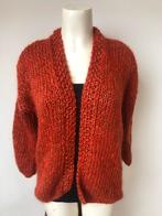 Kiro by kim oranje openvallend wollig oversized vest, Maat 42/44 (L), Nieuw, Oranje, Ophalen of Verzenden