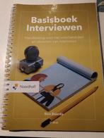 Basisboek Interviewen, Boeken, Nieuw, M. van der Hulst; B. Baarda, Beta, HBO