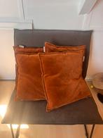 4 Go Round kussens velvet terracotta - goede staat, Ophalen of Verzenden, Zo goed als nieuw, Bruin, Vierkant