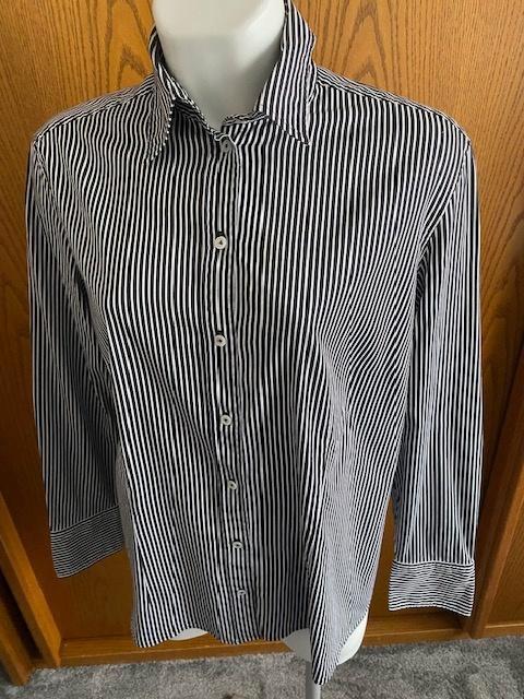 Van Laack damesblouse maat 46, Kleding | Dames, Blouses en Tunieken, Zo goed als nieuw, Maat 46/48 (XL) of groter, Blauw, Ophalen of Verzenden