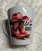 Nieuwe conische mok. Cowgirl ( line dance), Ophalen of Verzenden, Nieuw, Overige stijlen, Kop(pen) en/of Schotel(s)