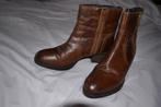 Leren enkellaarzen maat 40, Bruin, Lage of Enkellaarzen, Ophalen of Verzenden, Zo goed als nieuw