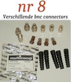 Verschillende bnc connectors incl 5 Afschermhoesjes, Ophalen of Verzenden, Nieuw