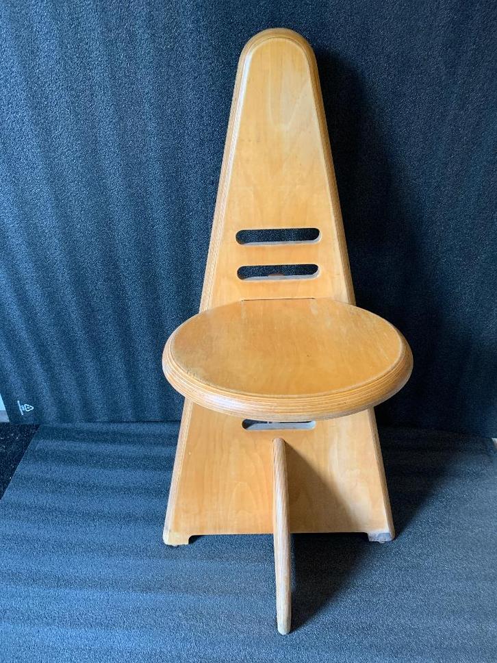 Lundia design stoel, Huis en Inrichting, Stoelen, Gebruikt, Eén, Hout, Overige kleuren, Ophalen of Verzenden