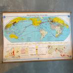 Wandkaart World War II and Aftermath, Ophalen of Verzenden, Algemeen, Tweede Wereldoorlog, Gelezen
