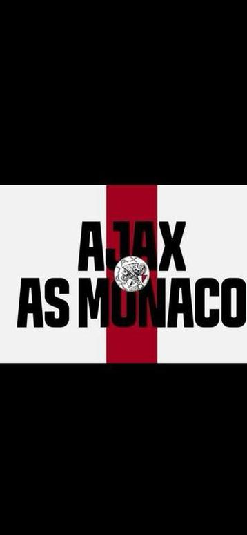 1 kaartje Ajax - AS monaco te koop, vak 117 beschikbaar voor biedingen