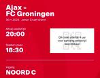 Ajax - Groningen, 2 tickets, vak 410,, Twee personen