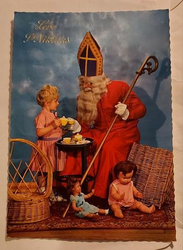 Oude Sinterklaas Ansichtkaart -  beschikbaar voor biedingen