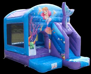 Te koop mooi nieuw springkussen zeemeermin 3,9 x 2,8 meter  beschikbaar voor biedingen