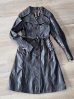 Leren trenchcoat maat 40 (valt klein), Ophalen of Verzenden, Zo goed als nieuw, Maat 38/40 (M), Bruin