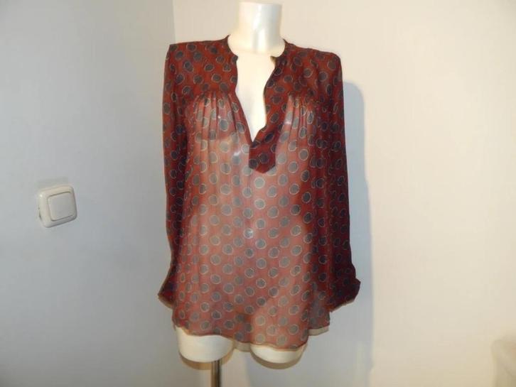 Isabel Marant etoile voile zijde blouse mooi printje M, Kleding | Dames, Blouses en Tunieken, Zo goed als nieuw, Maat 38/40 (M)