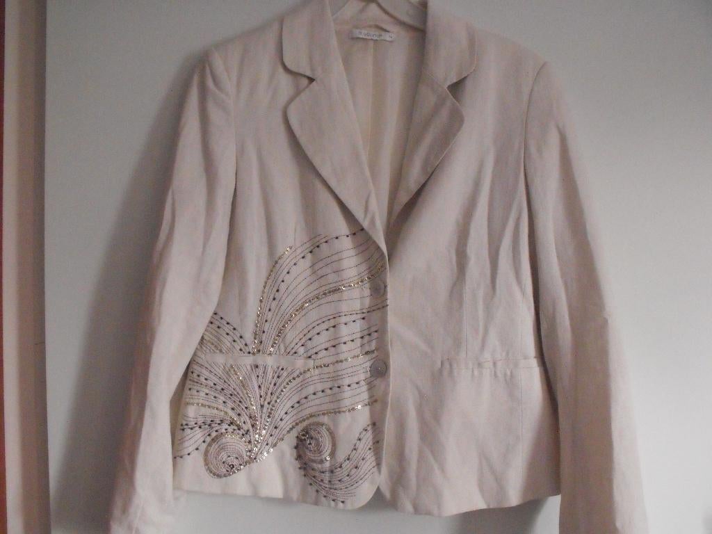 Jasje met lange mouw, B.young, maat 38, roomwit, Maat 38/40 (M), Wit, B.young, Ophalen of Verzenden