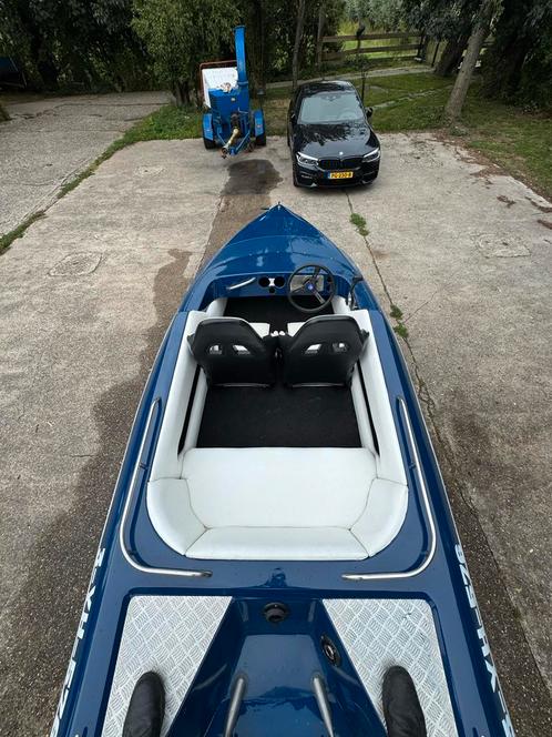 Sims Super V Speedboot met Trailer, gerestaureerd/verstevigd, Watersport en Boten, Speedboten, Gebruikt, 3 tot 6 meter, Benzine
