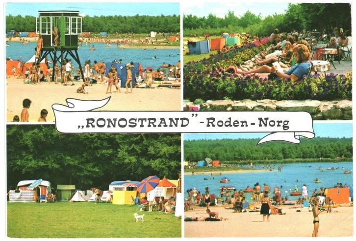 909940 Roden Norg Drenthe 1977 Ronostrand Gelopen met post, Verzamelen, Ansichtkaarten | Nederland, Gelopen, Noord-Brabant, 1960 tot 1980