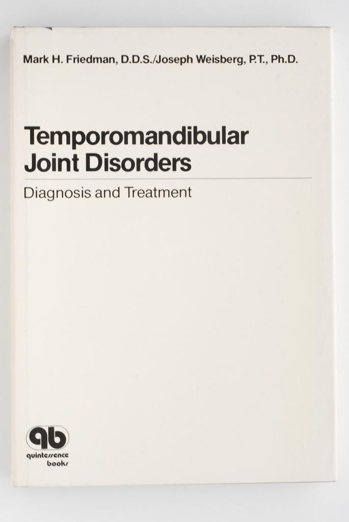 Temporomandibular Joint Disorders (1985), Verzenden, HBO, Zo goed als nieuw, H. Friedman