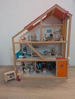 Poppenhuis XXL met meer dan 80 delen FSC-hout, Ophalen, Gebruikt