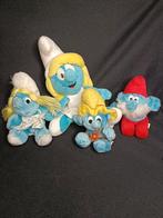 Smurfin en 3 andere knuffel Smurfen, Ophalen of Verzenden, Gebruikt, Smurfin