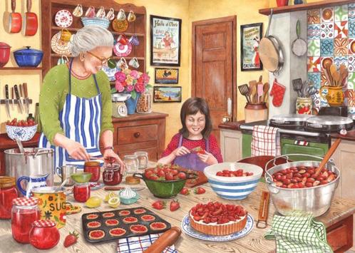 House of Puzzles - Strawberry Jam - 250XL stukjes, Hobby en Vrije tijd, Denksport en Puzzels, Nieuw, Legpuzzel, Minder dan 500 stukjes
