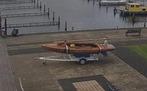 houten 16 m2 met trailer, Ophalen, Geen motor, Gebruikt, Overige typen