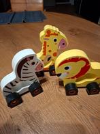 Houten Speelgoed Dieren op Wielen, Kinderen en Baby's, Speelgoed | Overig, Ophalen of Verzenden, Gebruikt, Jongen of Meisje