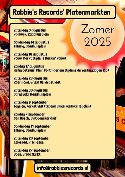 Gratis Toegankelijke Platenmarkten!, Contacten en Berichten, Evenementen