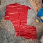 Rood leer, Hobby en Vrije tijd, Stoffen en Lappen, Leer of Kunstleer, Nieuw, Ophalen of Verzenden, 30 tot 120 cm