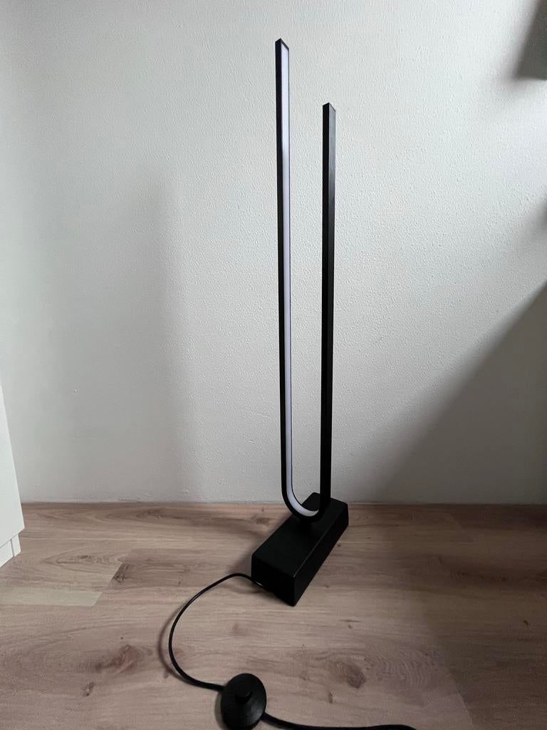 IKEA PILSKOTT LED Vloerlamp + RODRET Dimmer, Ophalen, 100 tot 150 cm, Zo goed als nieuw, Metaal