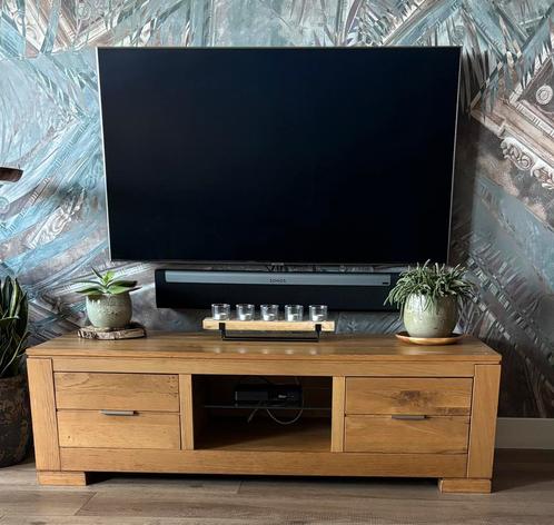 Tv- meubel eiken, Huis en Inrichting, Kasten | Televisiemeubels, Zo goed als nieuw, Minder dan 100 cm, 150 tot 200 cm, 50 tot 75 cm
